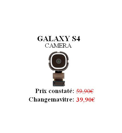 Reparation vitre Camera Samsung Galaxy S4