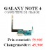 Reparation vitre Connectique Dock (prise charge) Galaxy note 4