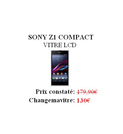 Reparation Vitre LCD Sony Z1 Compact