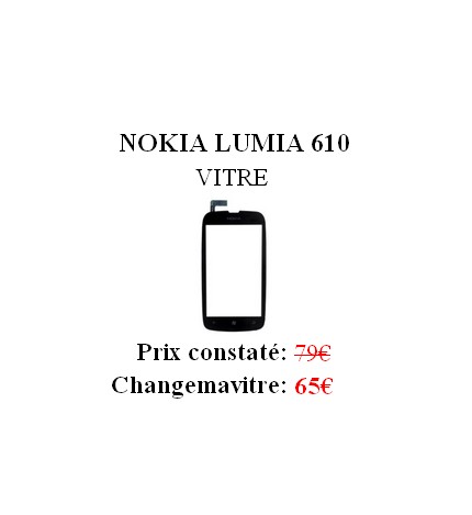Reparation Vitre Nokia Lumia 610