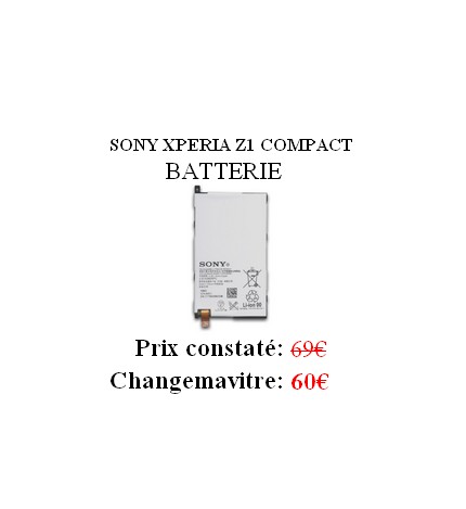 Reparation Batterie Sony Xperia Z1 Compact