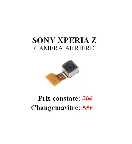 Reparation Camera Arrière Sony Xperia Z