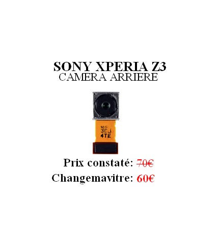Reparation Camera Arrière Sony Xperia Z3