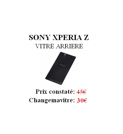 Reparation Vitre Arrière Sony Xperia Z