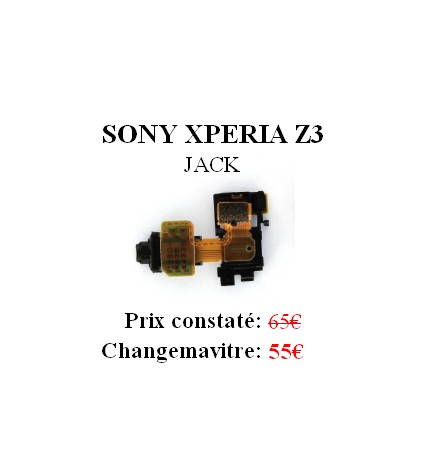 Reparation Prise Jack Sony Xperia Z3