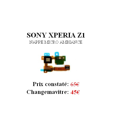 Reparation Nappe Micro Ambiance Sony Xperia Z1