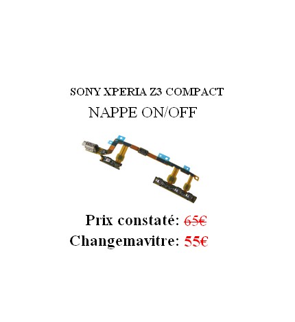 Reparation Bouton On/Off ou Volume Sony Xperia Z3 Compact