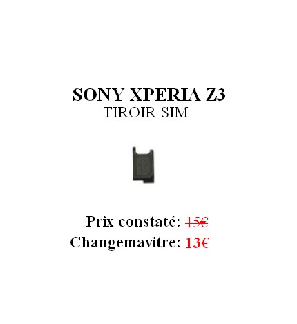 Reparation Remplacement Tiroir Sim Sony Xperia Z3